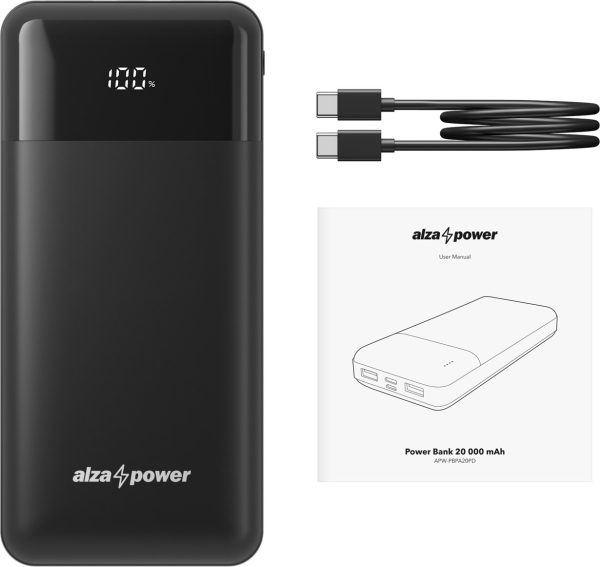 AlzaPower Parade 20000mAh Power Delivery (22,5W) černá - Image 4